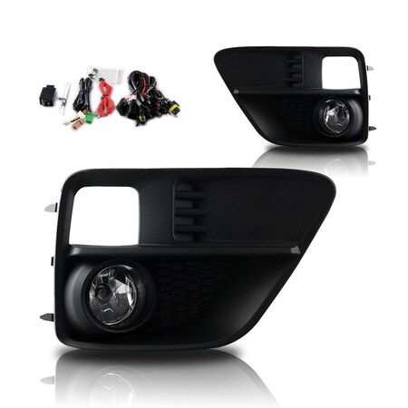 Winjet Fog Lights - Clear - Wiring Kit Included CFWJ-0411-C